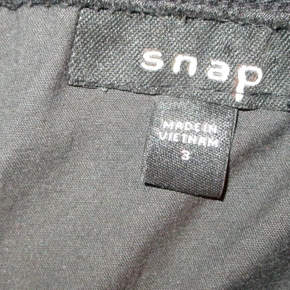 SNAP STRAPLESS Silver/Black Zebra PADDED Top SZ3 zipper back with pockets DRESS - Picture 11 of 12